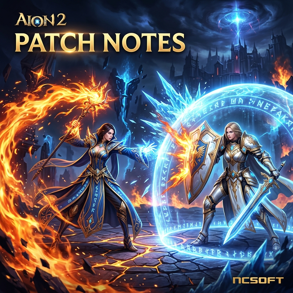 Notas Oficiales del Parche AION 2 — 22 de noviembre de 2025