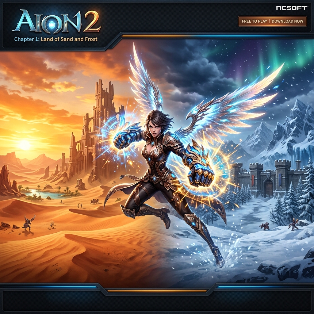 AION 2 Capítulo 1: Tierra de Arena y Hielo — Parche del 1 de Julio de 2026