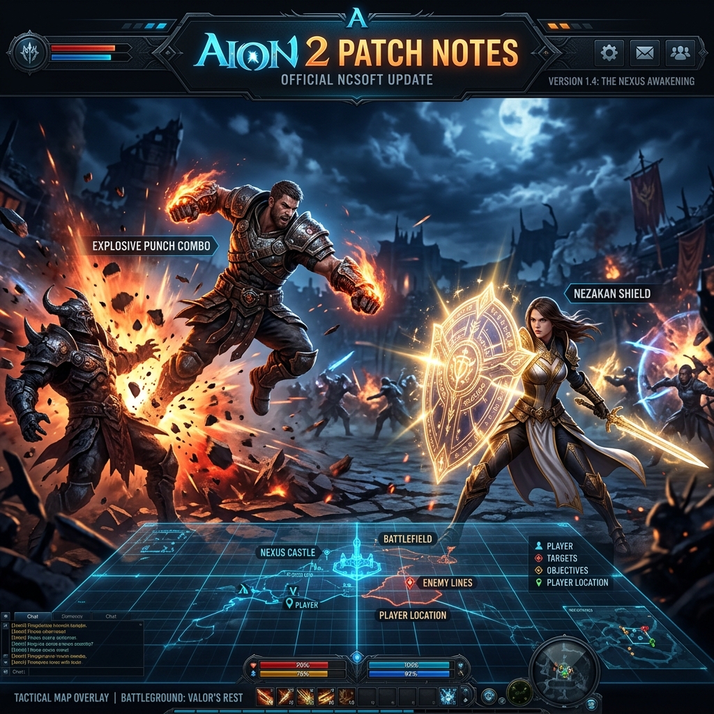 Notas Oficiales del Parche AION 2 — 22 de Julio de 2026