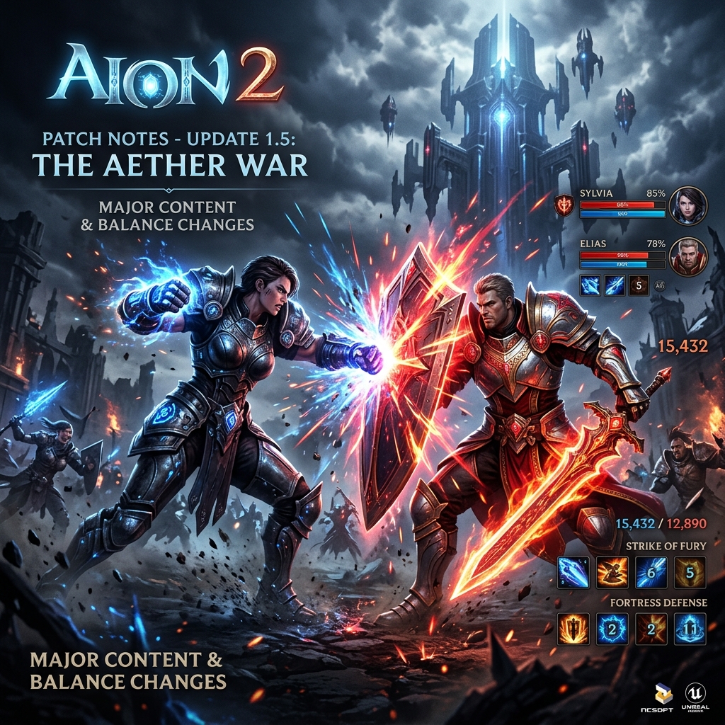 Notas Oficiales del Parche AION 2 — 8 de Julio de 2026